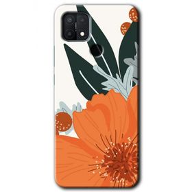 Oppo A15S Portakal Çiçeği Baskılı Uyumlu Silikon Kılıf