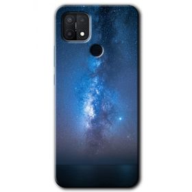 Oppo A15S Samanyolu Baskılı Uyumlu Silikon Kılıf