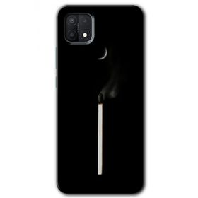 Oppo A15S Sönmüş Kibrit Baskılı Uyumlu Silikon Kılıf