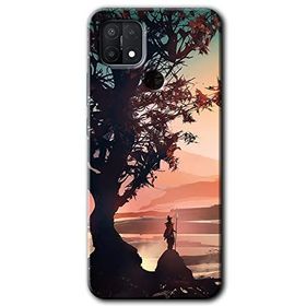 Oppo A15S Yalnız Savaşcı Baskılı Uyumlu Silikon Kılıf