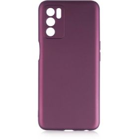 Oppo A16 Kılıf İnce Mat Esnek Silikon - Mürdüm