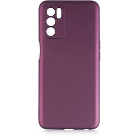 Oppo A16 Kılıf İnce Mat Esnek Silikon - Mürdüm