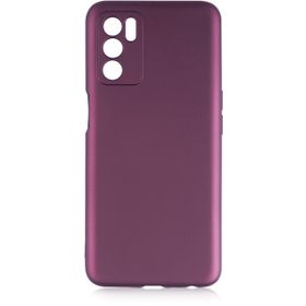 Oppo A16 Kılıf İnce Mat Esnek Silikon - Mürdüm