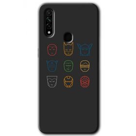 Oppo A31 Avengers Minimalism Baskılı Uyumlu Silikon Kılıf