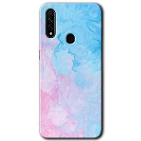 Oppo A31 Blue Art Baskılı Uyumlu Silikon Kılıf
