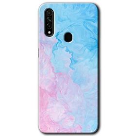 Oppo A31 Blue Art Baskılı Uyumlu Silikon Kılıf