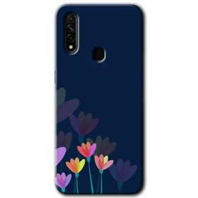 Oppo A31 Çizim Çiçekleri Baskılı Uyumlu Silikon Kılıf