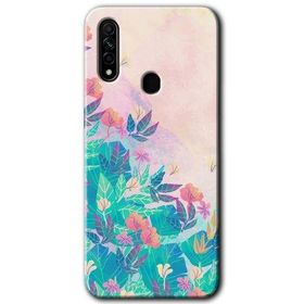Oppo A31 Çizim Yapraklar Baskılı Uyumlu Silikon Kılıf