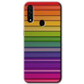 Oppo A31 Colorful Lines Baskılı Uyumlu Silikon Kılıf