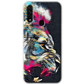 Oppo A31 Colorfull Aslan Baskılı Uyumlu Silikon Kılıf