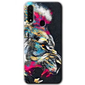 Oppo A31 Colorfull Aslan Baskılı Uyumlu Silikon Kılıf