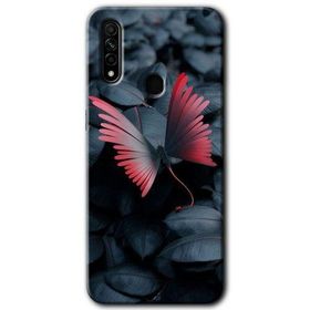 Oppo A31 Dark Butterfly Baskılı Uyumlu Silikon Kılıf