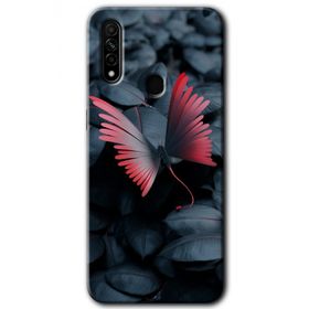 Oppo A31 Dark Butterfly Baskılı Uyumlu Silikon Kılıf