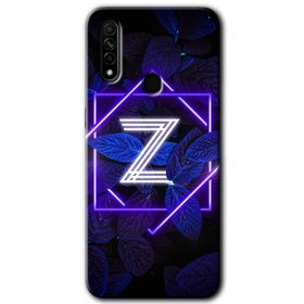 Oppo A31 Dark Neon Yaprak Z Harfi Baskılı Uyumlu Silikon Kılıf
