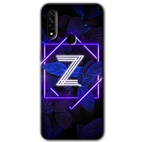 Oppo A31 Dark Neon Yaprak Z Harfi Baskılı Uyumlu Silikon Kılıf