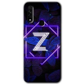 Oppo A31 Dark Neon Yaprak Z Harfi Baskılı Uyumlu Silikon Kılıf