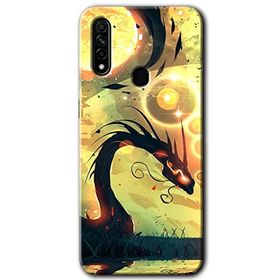 Oppo A31 Digital Dragon Baskılı Uyumlu Silikon Kılıf