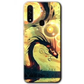 Oppo A31 Digital Dragon Baskılı Uyumlu Silikon Kılıf
