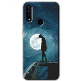 Oppo A31 Dolunay Yalnızlık Baskılı Uyumlu Silikon Kılıf