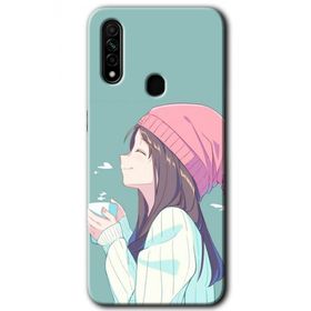 Oppo A31 Happy Girl Baskılı Uyumlu Silikon Kılıf