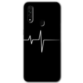 Oppo A31 Heart Rytm Baskılı Uyumlu Silikon Kılıf