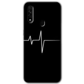 Oppo A31 Heart Rytm Baskılı Uyumlu Silikon Kılıf
