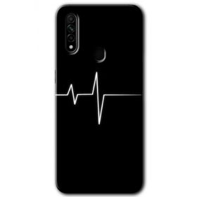 Oppo A31 Heart Rytm Baskılı Uyumlu Silikon Kılıf