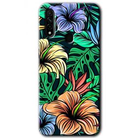 Oppo A31 Hibiscus Flowers Baskılı Uyumlu Silikon Kılıf
