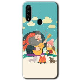 Oppo A31 Kamuflaj 6 Baskılı Uyumlu Silikon Kılıf