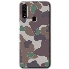Oppo A31 Kamuflaj 6 Baskılı Uyumlu Silikon Kılıf
