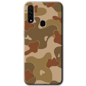 Oppo A31 Kamuflaj 6 Baskılı Uyumlu Silikon Kılıf