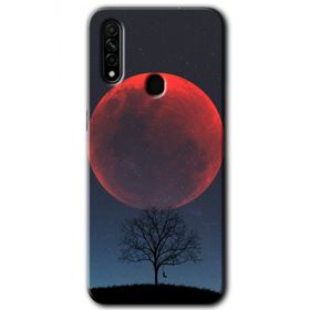 Oppo A31 Kanlı Ay Baskılı Uyumlu Silikon Kılıf