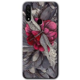 Oppo A31 kelebek Ömrü Baskılı Uyumlu Silikon Kılıf