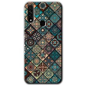 Oppo A31 Mandala Desen Baskılı Uyumlu Silikon Kılıf