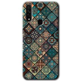 Oppo A31 Mat Mandala Baskılı Uyumlu Silikon Kılıf