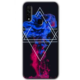 Oppo A31 Mekanik Duman 1 Baskılı Uyumlu Silikon Kılıf