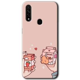 Oppo A31 Meyveli Süt Baskılı Uyumlu Silikon Kılıf