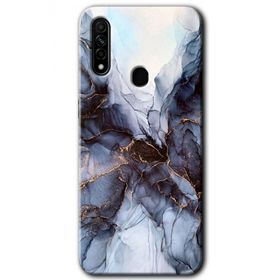 Oppo A31 Otantik Mermer Baskılı Uyumlu Silikon Kılıf