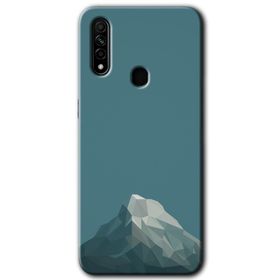 Oppo A31 Polygon Graident 3 Baskılı Uyumlu Silikon Kılıf
