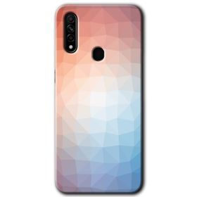 Oppo A31 Polygon Graident 3 Baskılı Uyumlu Silikon Kılıf