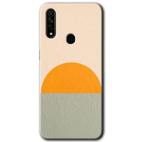 Oppo A31 Polygon Graident 3 Baskılı Uyumlu Silikon Kılıf