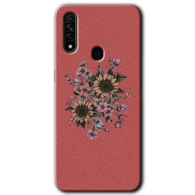 Oppo A31 Retro Çiçek Baskılı Uyumlu Silikon Kılıf