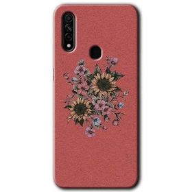 Oppo A31 Retro Çiçek Baskılı Uyumlu Silikon Kılıf