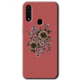 Oppo A31 Retro Çiçek Baskılı Uyumlu Silikon Kılıf