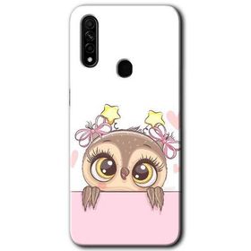 Oppo A31 Sevimli Baykuş Baskılı Uyumlu Silikon Kılıf
