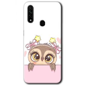 Oppo A31 Sevimli Baykuş Baskılı Uyumlu Silikon Kılıf