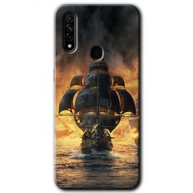 Oppo A31 Siyah İnci Baskılı Uyumlu Silikon Kılıf