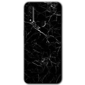 Oppo A31 Siyah Mermer Baskılı Uyumlu Silikon Kılıf