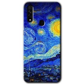 Oppo A31 Starry Night Baskılı Uyumlu Silikon Kılıf