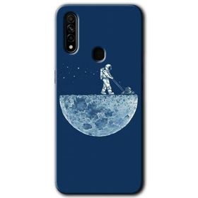 Oppo A31 Uzay İşçisi Baskılı Uyumlu Silikon Kılıf